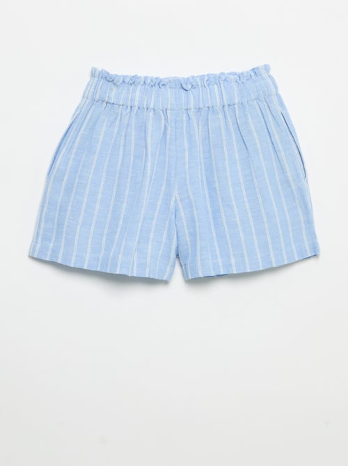 Short liso com laço fantasia - Kiabi