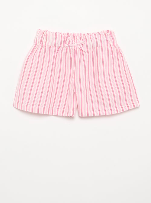 Short liso com laço fantasia - Kiabi Short liso com laço fantasia - Kiabi
