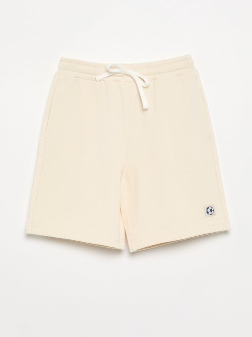 Short liso em moletão não cardado - Kiabi