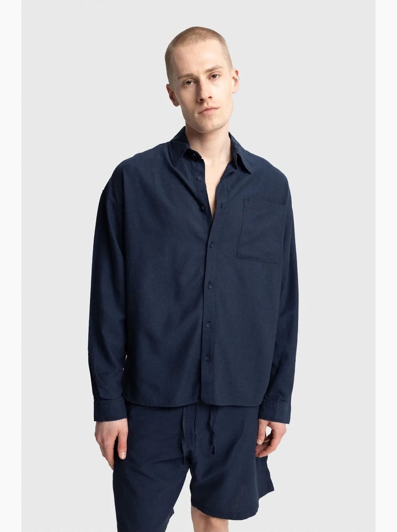 Short masculino de alfaiataria giesto Azul-marinho - Kiabi