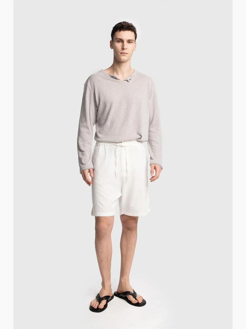 Short masculino de alfaiataria giesto Branco - Kiabi