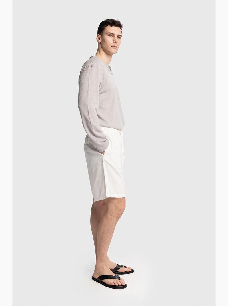 Short masculino de alfaiataria giesto Branco - Kiabi