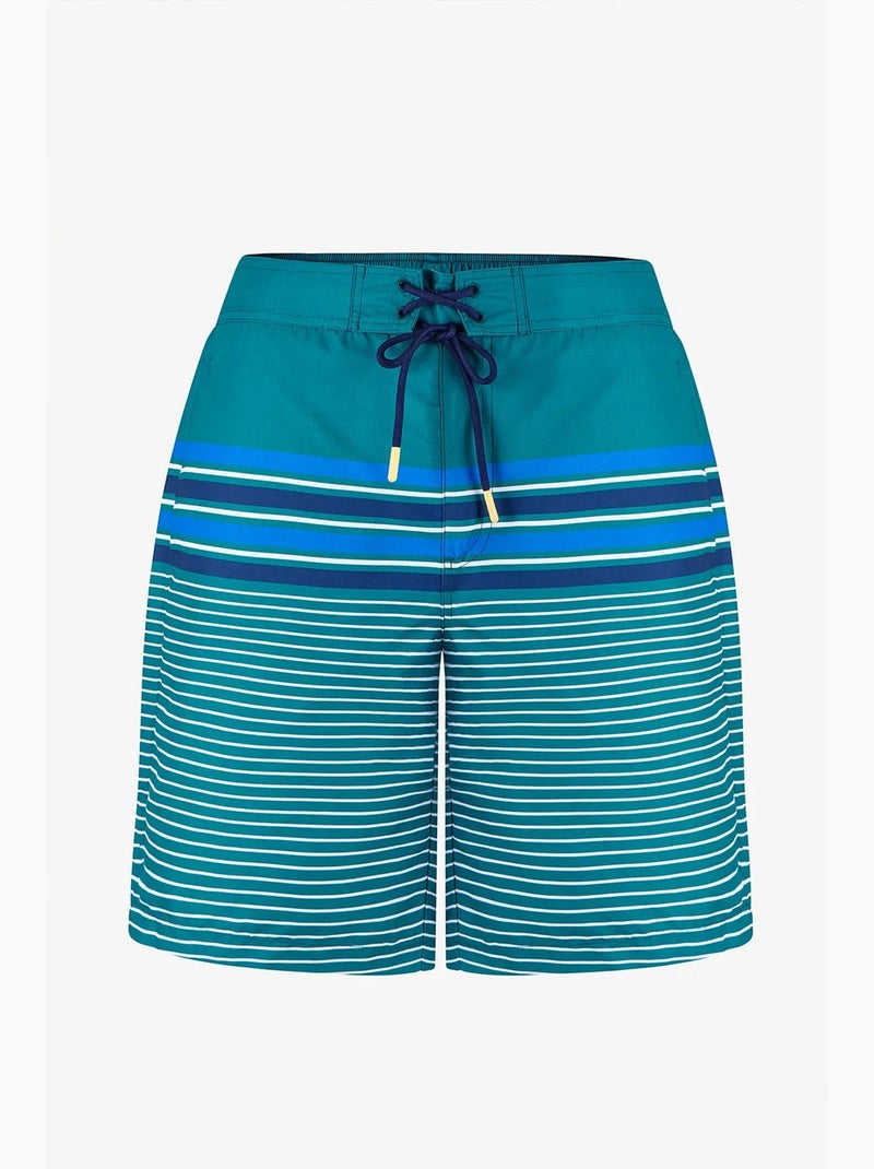 Short masculino royal court às riscas penti Azul-ultramar - Kiabi