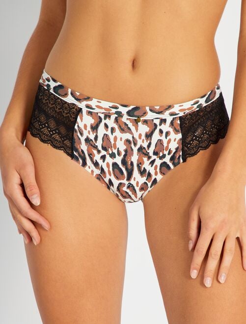 Shorties com estampado leopardo 'Mojito lingerie' - Kiabi