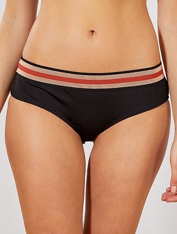 Shorties de banho com cinto contrastado - Kiabi