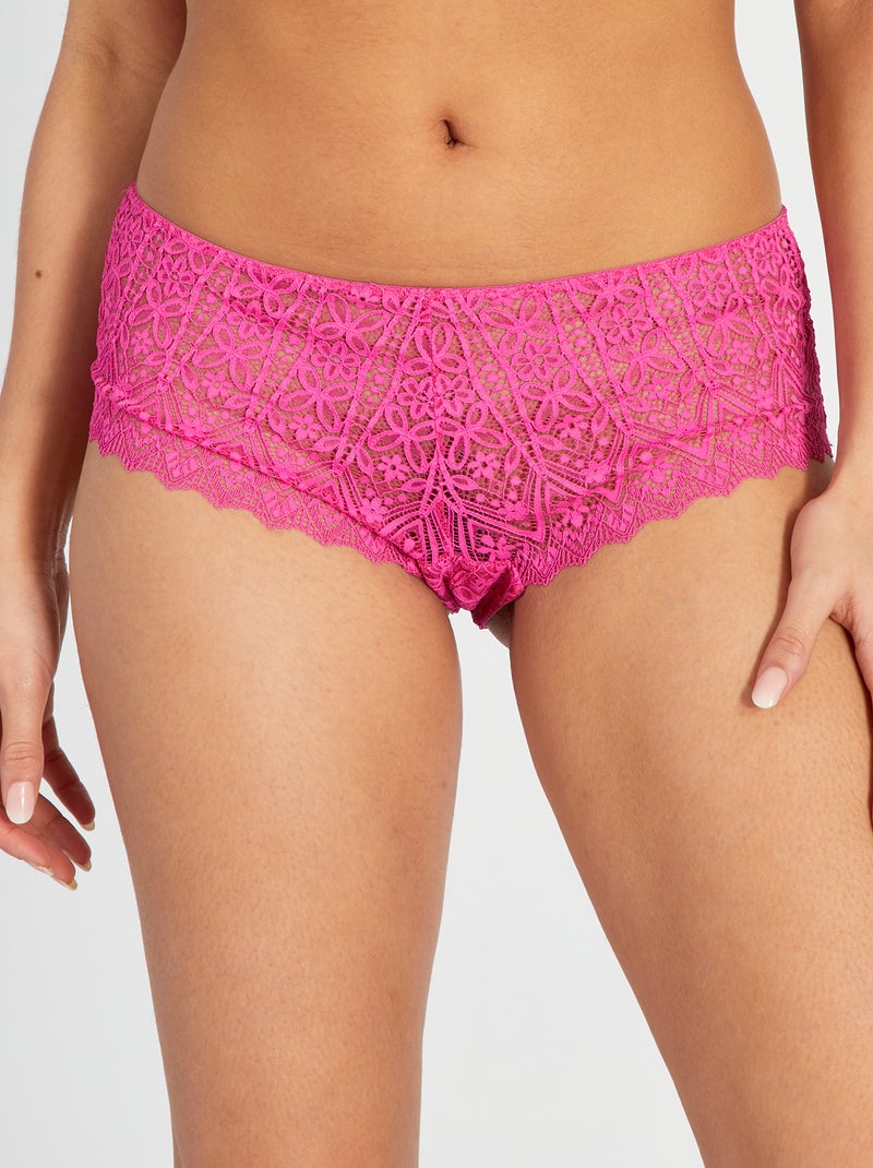 Shorties de renda ROSA - Kiabi