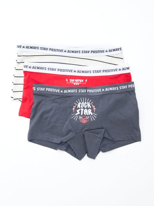 Shorties em jersey - Lote de 3 - Kiabi