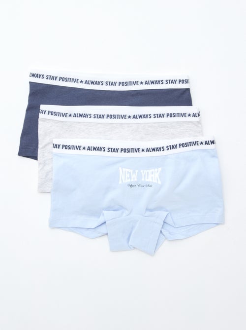 Shorties em jersey - Lote de 3 - Kiabi