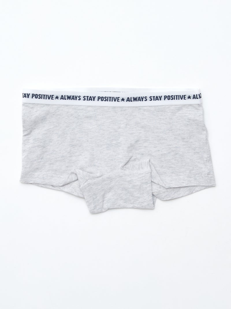 Shorties em jersey - Lote de 3 Azul - Kiabi
