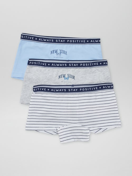 Shorties em jersey - Lote de 3 - Kiabi