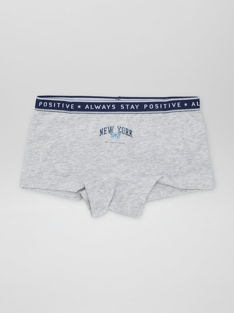 Shorties em jersey - Lote de 3 BRANCO - Kiabi