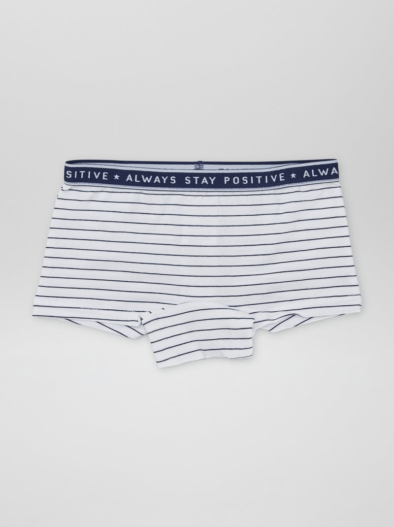 Shorties em jersey - Lote de 3 BRANCO - Kiabi