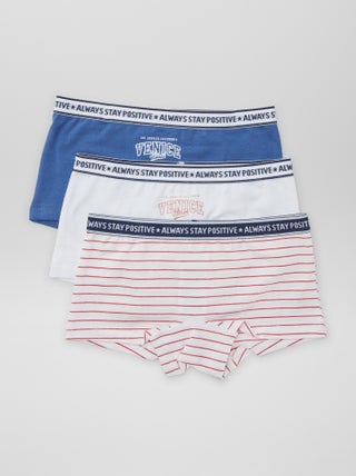 Shorties em jersey - Lote de 3