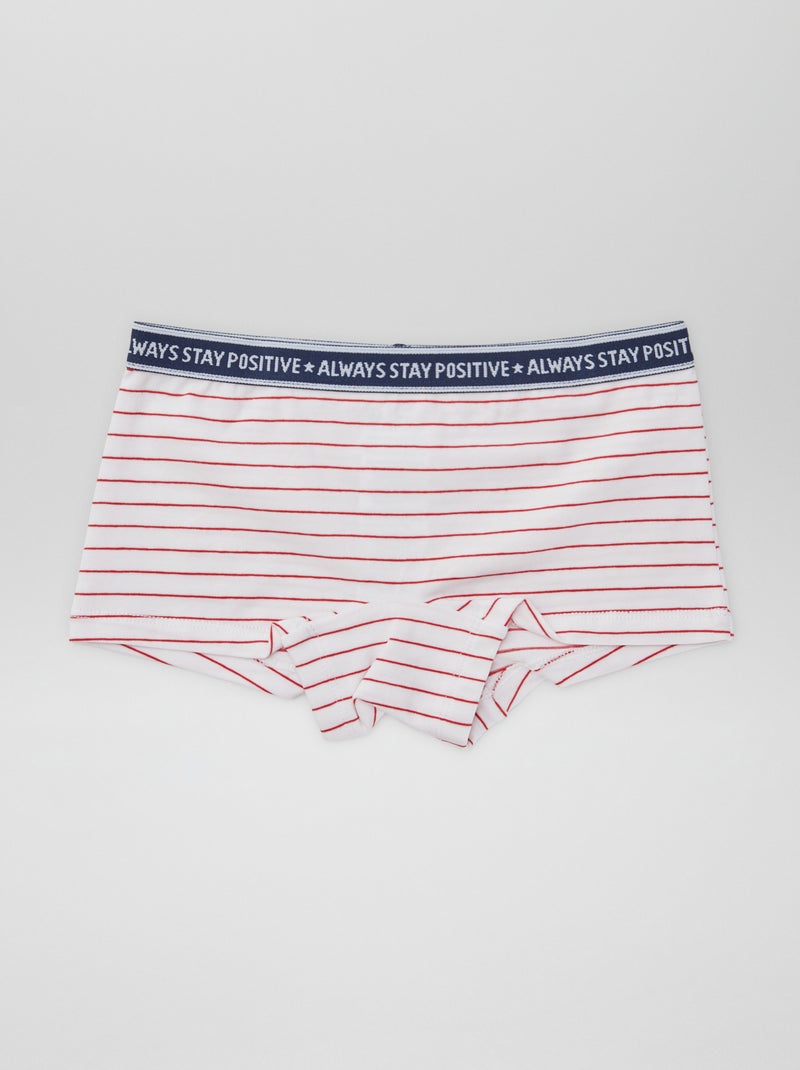 Shorties em jersey - Lote de 3 BRANCO - Kiabi