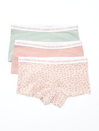 Shorties em jersey - Lote de 3