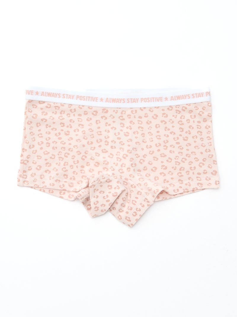 Shorties em jersey - Lote de 3 Rosa - Kiabi