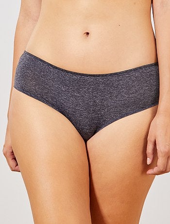 Shorties em microfibra e renda - Kiabi