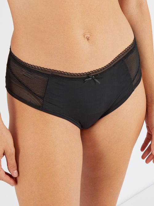 Shorties em microfibra 'Envie de lingerie' - Kiabi