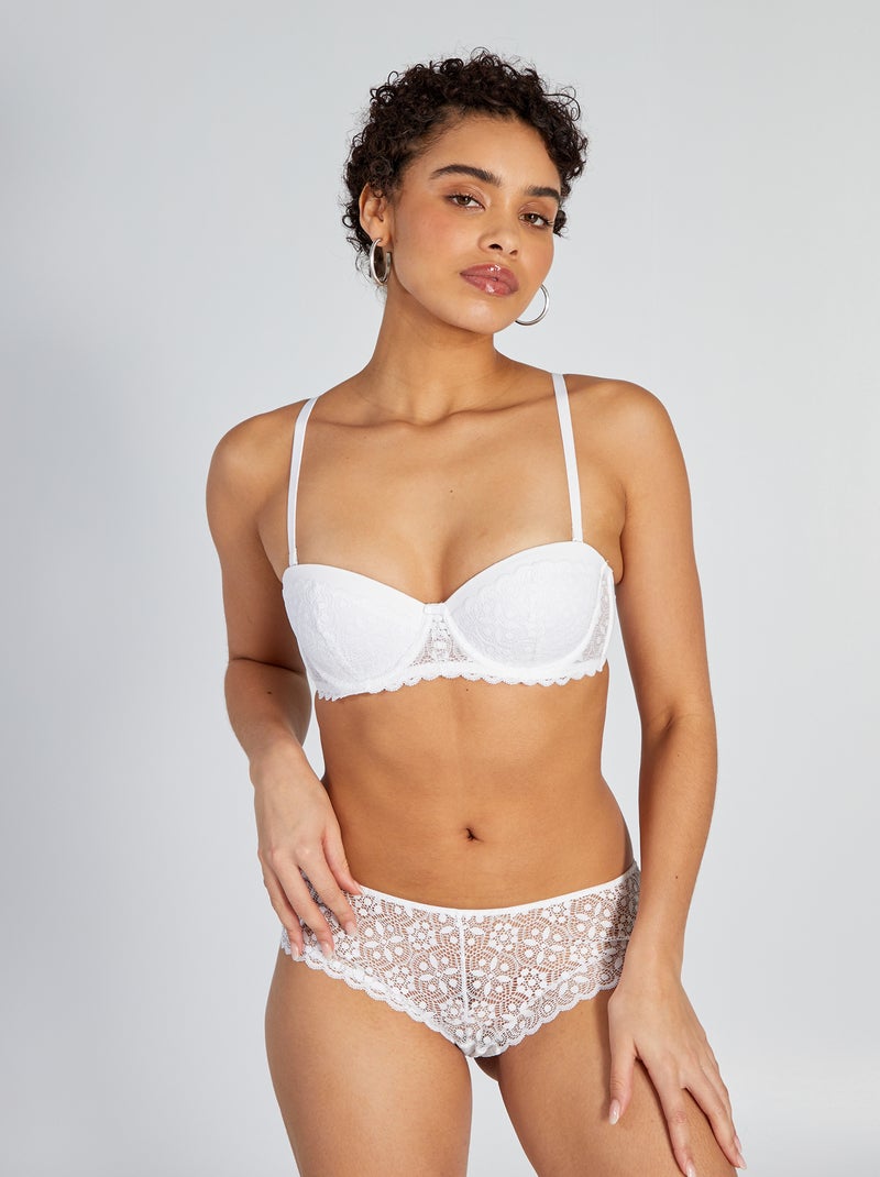Shorties em renda BRANCO - Kiabi