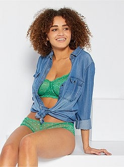 Shorties em renda - Kiabi