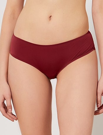 Shorties microfibra e renda - Kiabi