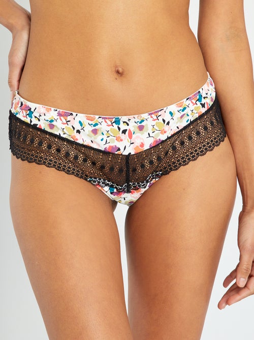 Shorties tanga 'Envie de Lingerie' - Kiabi