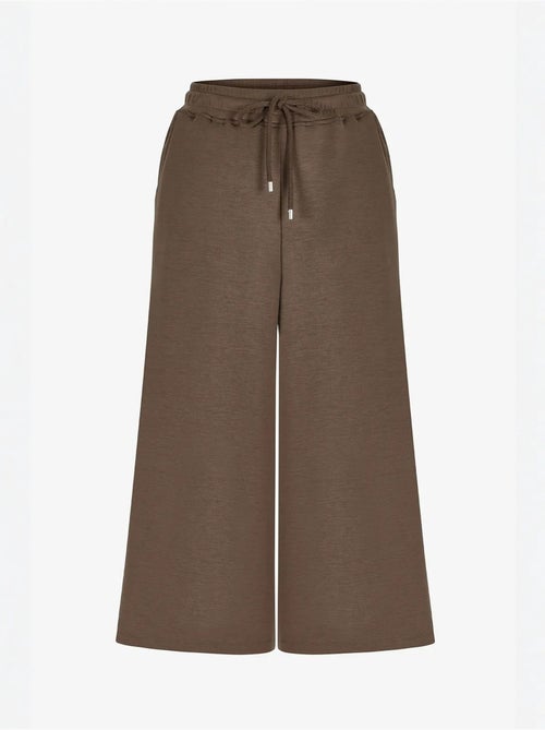 Shorts culotte oversized em malha jersey de cintura média penti - Kiabi Shorts culotte oversized em malha jersey de cintura média penti - Kiabi