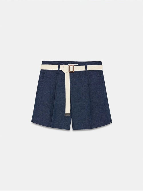 Shorts de alfaiataria de cintura alta com cinto dilvin - Kiabi