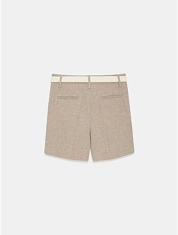 Shorts de alfaiataria de cintura alta com cinto dilvin