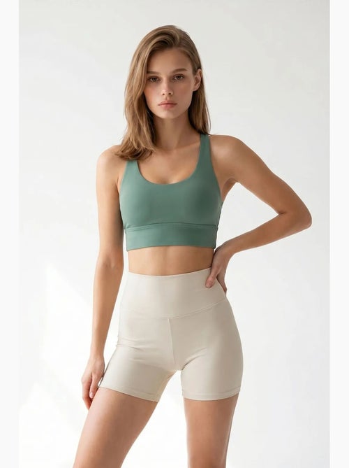 Shorts de ciclismo skinny de cintura alta mixray - Kiabi