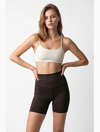 Shorts de ciclismo skinny de cintura alta mixray