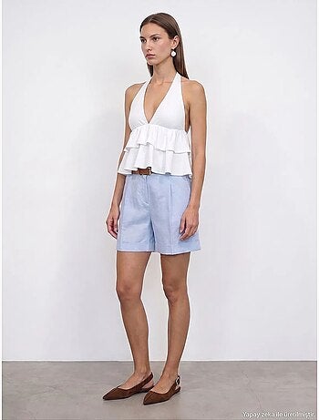 Shorts de linho dilvin