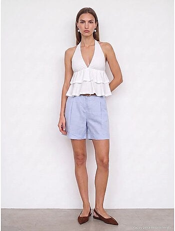 Shorts de linho dilvin