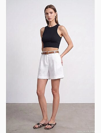 Shorts de linho dilvin