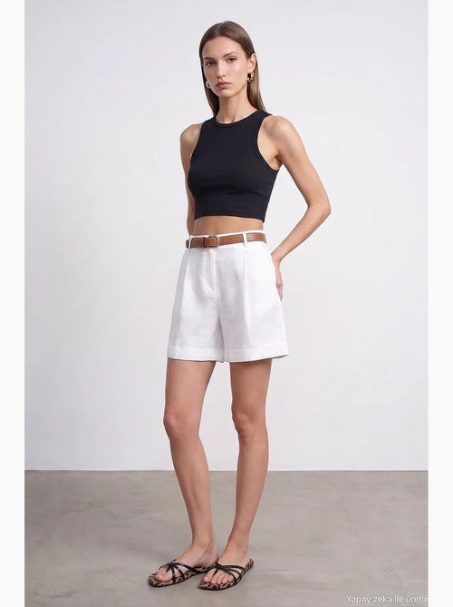 Shorts de linho dilvin - Kiabi Shorts de linho dilvin - Kiabi