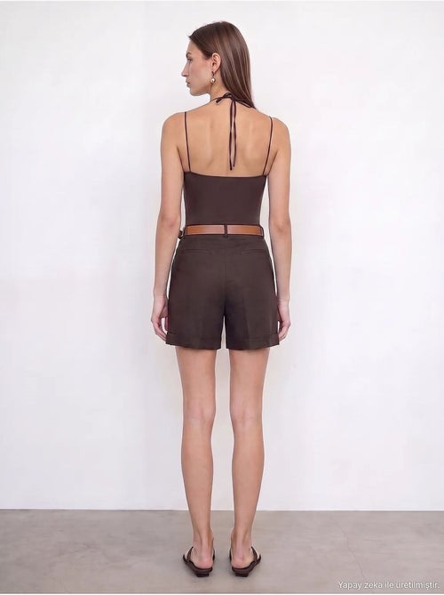 Shorts de linho dilvin - Kiabi