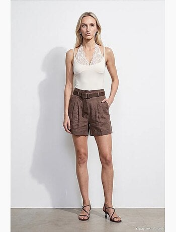 Shorts de linho dilvin