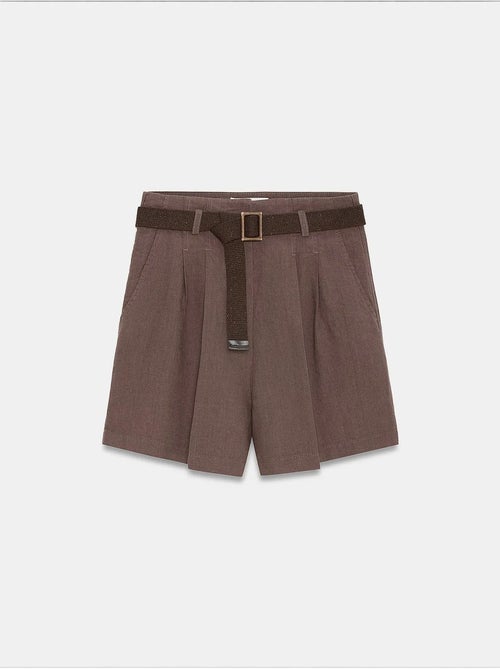 Shorts de linho dilvin - Kiabi
