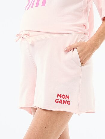 Shorts de maternidade em French Terry