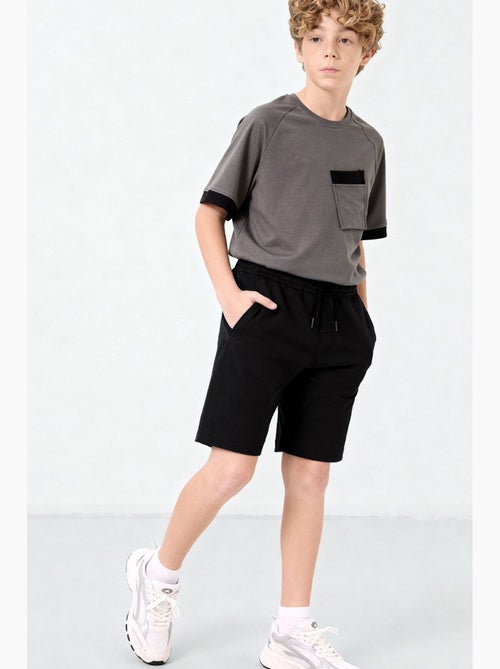 Shorts de mistura de algodão sem fecho tommy - Kiabi Shorts de mistura de algodão sem fecho tommy - Kiabi