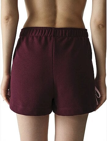 Shorts femininos com detalhe de laço e detalhe de fita penti