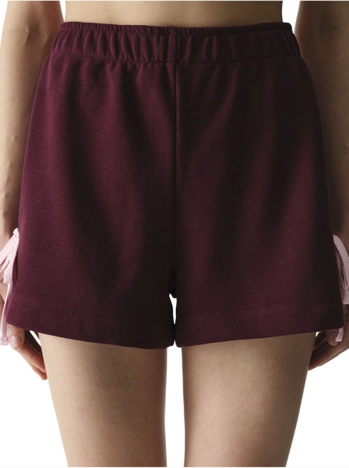 Shorts femininos com detalhe de laço e detalhe de fita penti - Kiabi Shorts femininos com detalhe de laço e detalhe de fita penti - Kiabi