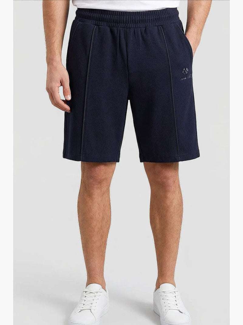 Shorts masculinos de algodão e poliéster tommy Azul-marinho - Kiabi