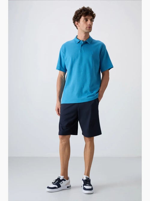 Shorts masculinos em mistura de algodão tommy - Kiabi