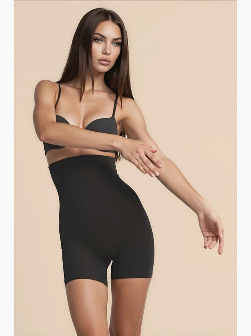 Shorts modeladores premium sem costuras de cintura alta até meio da coxa hiccup - Kiabi