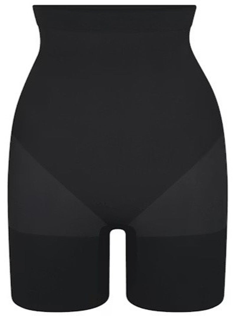 Shorts modeladores premium sem costuras de cintura alta até meio da coxa hiccup Preto - Kiabi