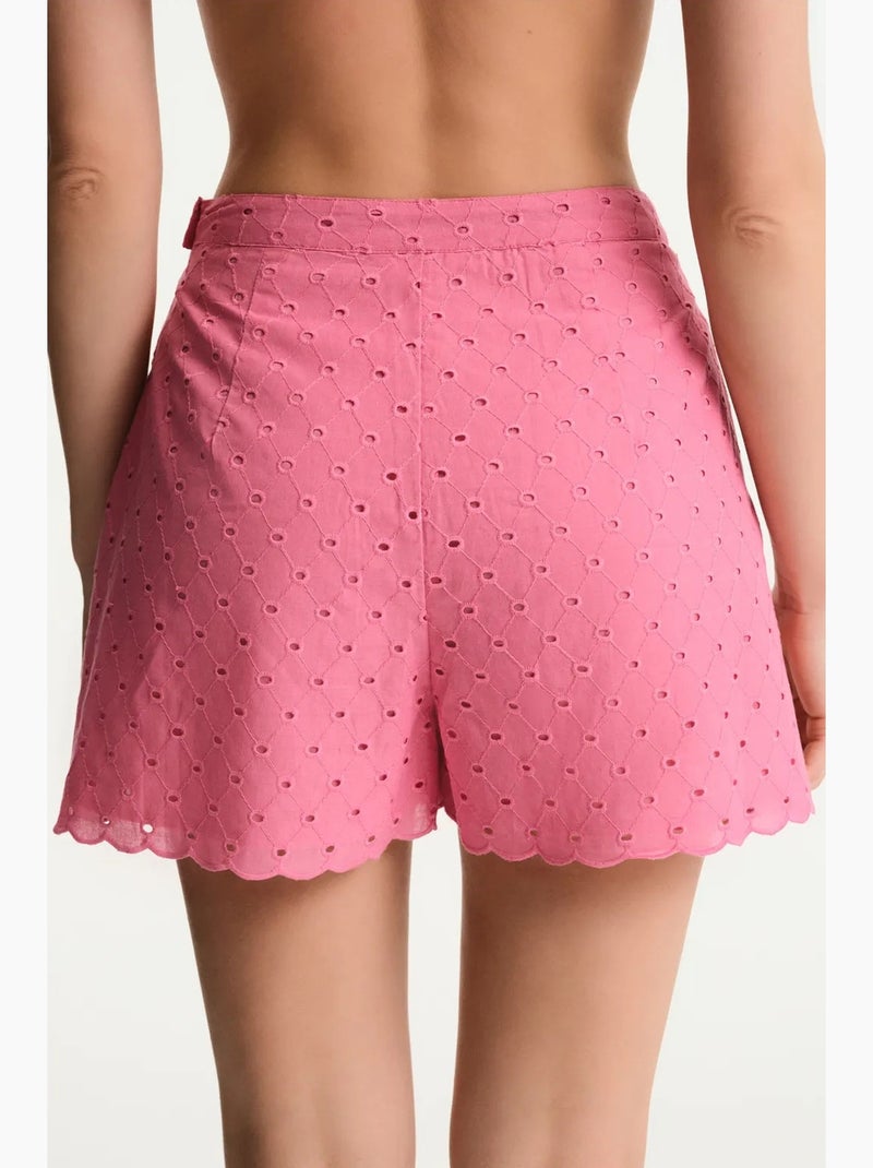 Shorts oriana de mulher penti Rosa-fluo/Solinotes - Kiabi