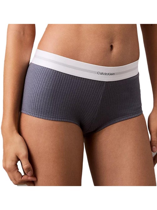 Shorty Calvin Klein Jeans Cinzento e Branco para Mulher - Kiabi Shorty Calvin Klein Jeans Cinzento e Branco para Mulher - Kiabi