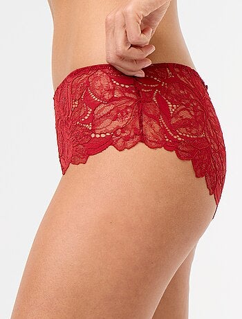 Shorty de renda com lantejoulas