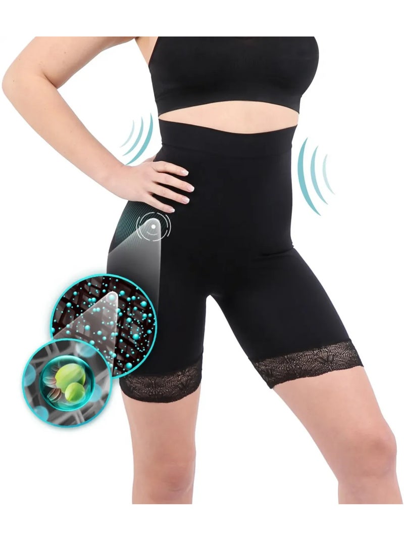 Shorty de renda emagrecedor ventre plano Preto Preto - Kiabi